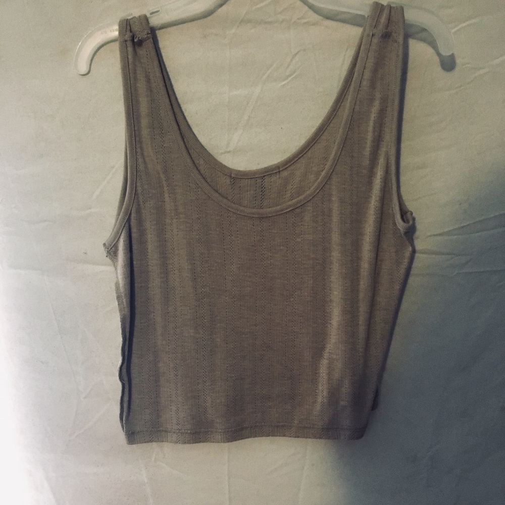 tan crop top